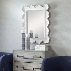 Sea Coral Mirror, White - available in various shapes, sizes, and frame styles | Image 9 | InSTYLE Home & Rugs