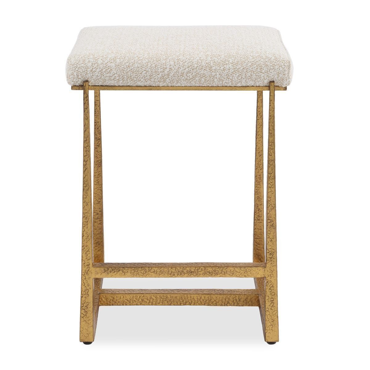 Midas Counter Stool, Gold - perfect for modern counters | Image 1 | InSTYLE Home & Rugs