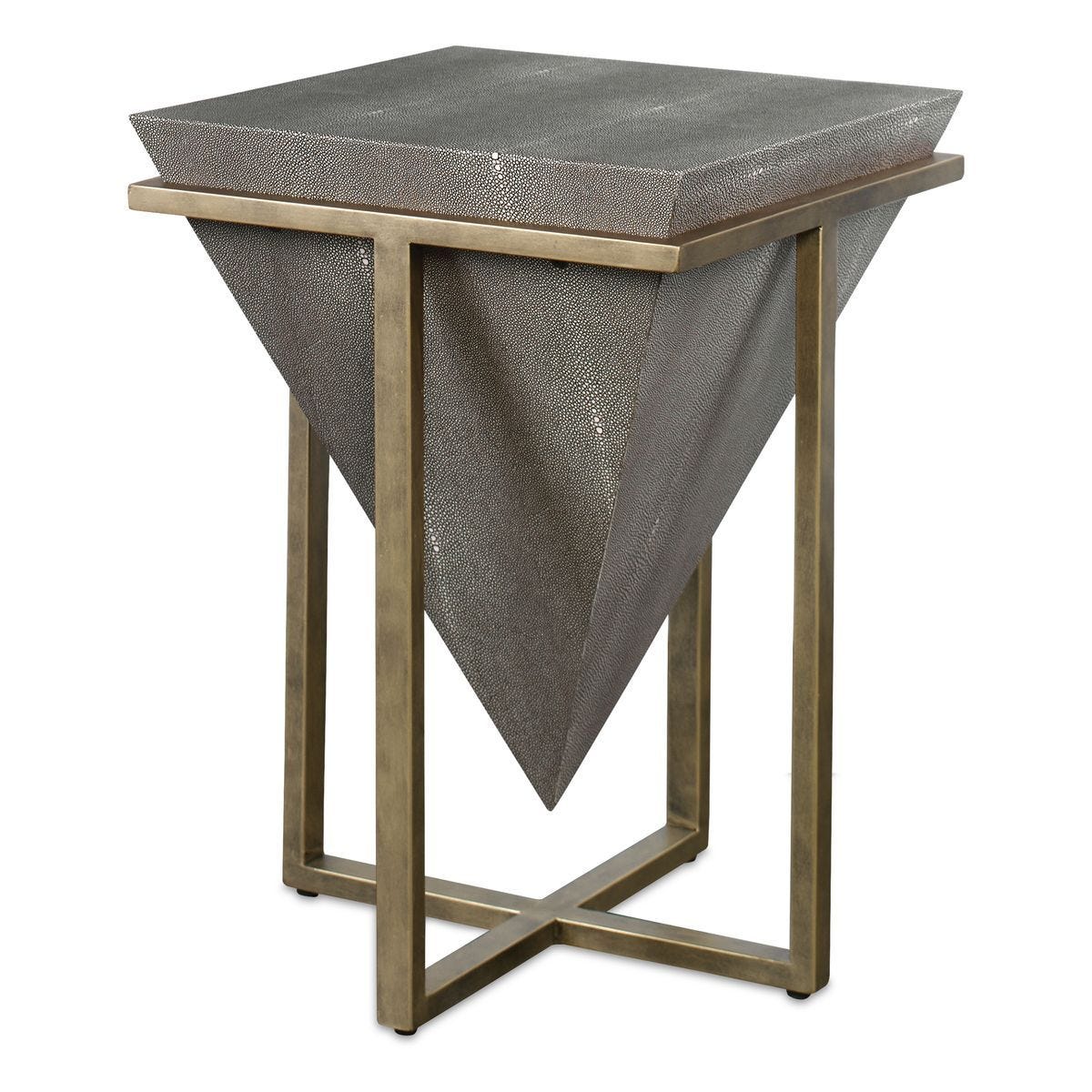 Bertrand Accent Table, Shagreen - small accent table with storage for a clutter-free space | Image 1 | InSTYLE Home & Rugs