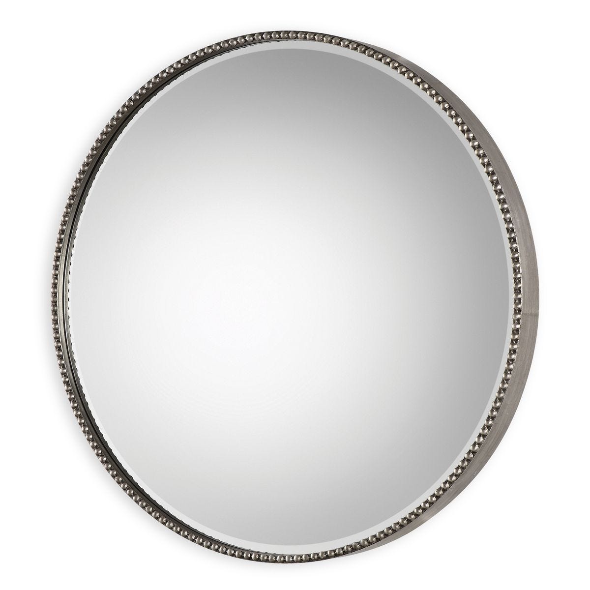 Stefania Round Mirror - perfect for enhancing light and creating a sense of space | Image 1 | InSTYLE Home & Rugs