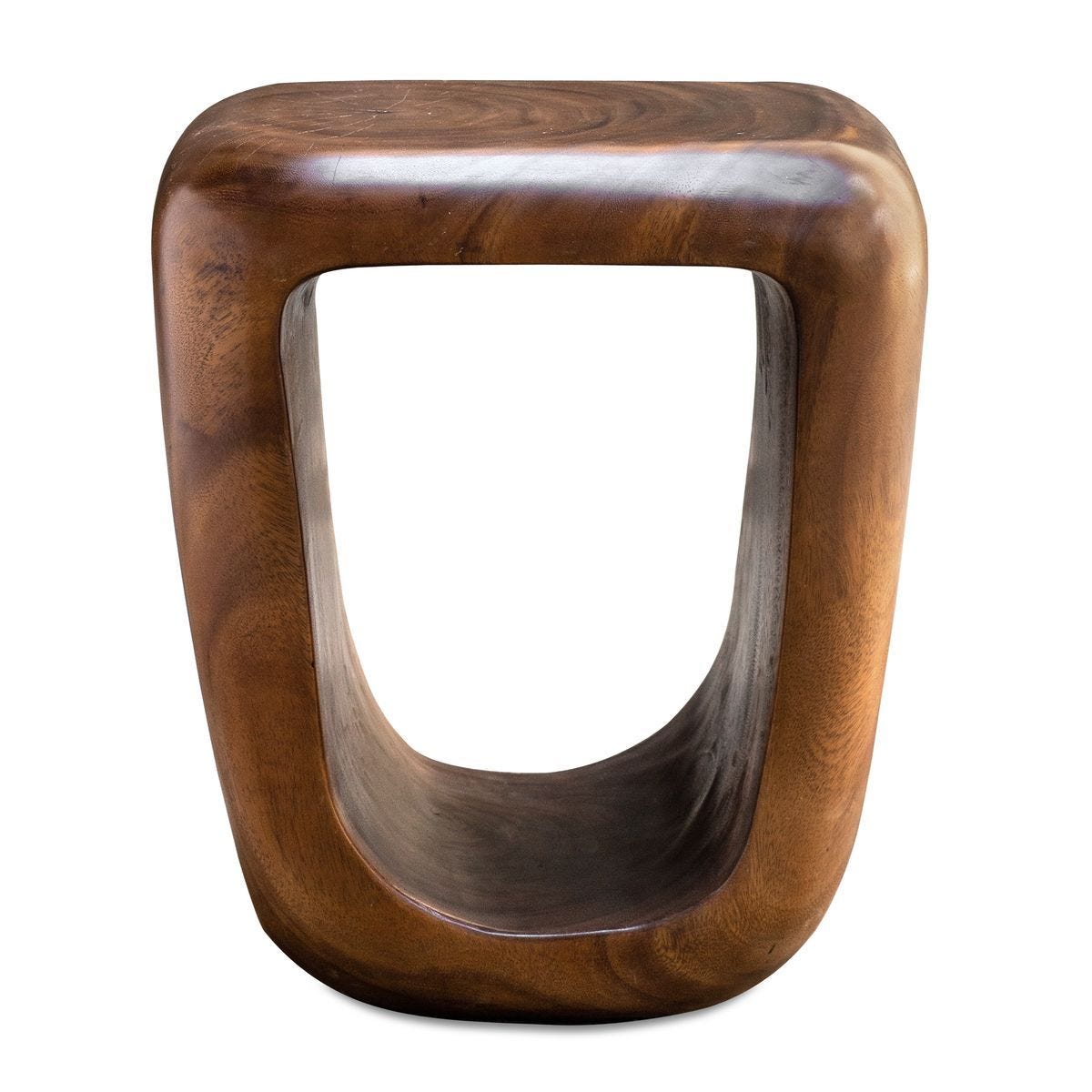 Loophole Accent Stool, Natural Wash - compact and stylish design | Image 1 | InSTYLE Home & Rugs