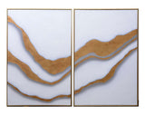 Gold Abyss (Set Of 2) - add personality and flair to your walls with stunning art | Image 4 | InSTYLE Home & Rugs