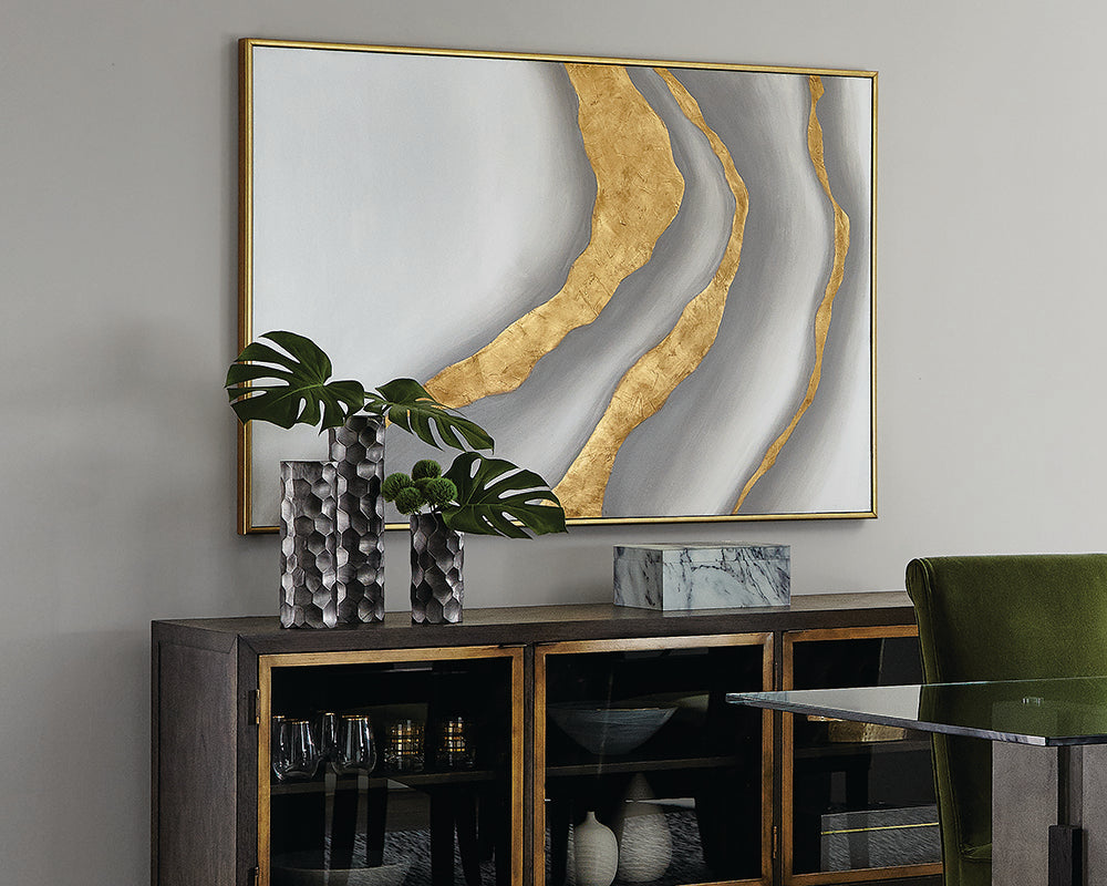 Gold Abyss (Set Of 2) - add personality and flair to your walls with stunning art | Image 3 | InSTYLE Home & Rugs