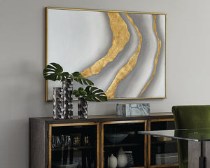 Gold Abyss (Set Of 2) - add personality and flair to your walls with stunning art | Image 3 | InSTYLE Home & Rugs
