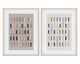 Door To Door (set Of 2) - 36" X 49" - Natural Frame