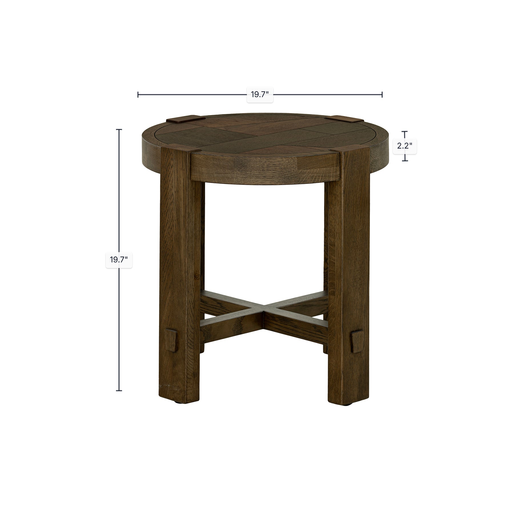 Abstract Side Table - perfect for holding drinks, lamps, and other essentials | Image 3 | InSTYLE Home & Rugs