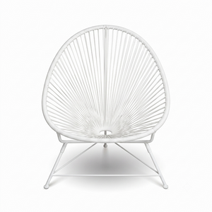 Acapulco Chair — Black Open-Weave Indoor/Outdoor Lounge Chair - iconic open-weave acapulco lounge chair in black | Image 3 | InSTYLE Home & Rugs