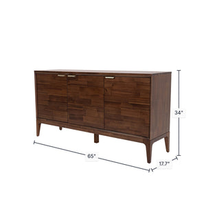 Allure Wooden 3 Door Sideboard - perfect for living room storage | Image 3 | InSTYLE Home & Rugs
