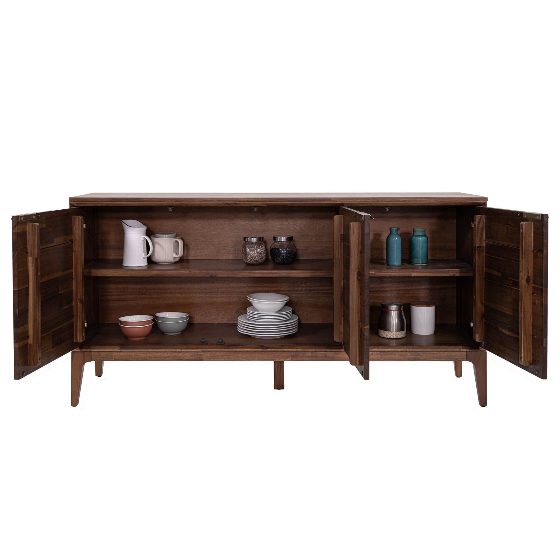 Allure Wooden 3 Door Sideboard - perfect for living room storage | Image 6 | InSTYLE Home & Rugs