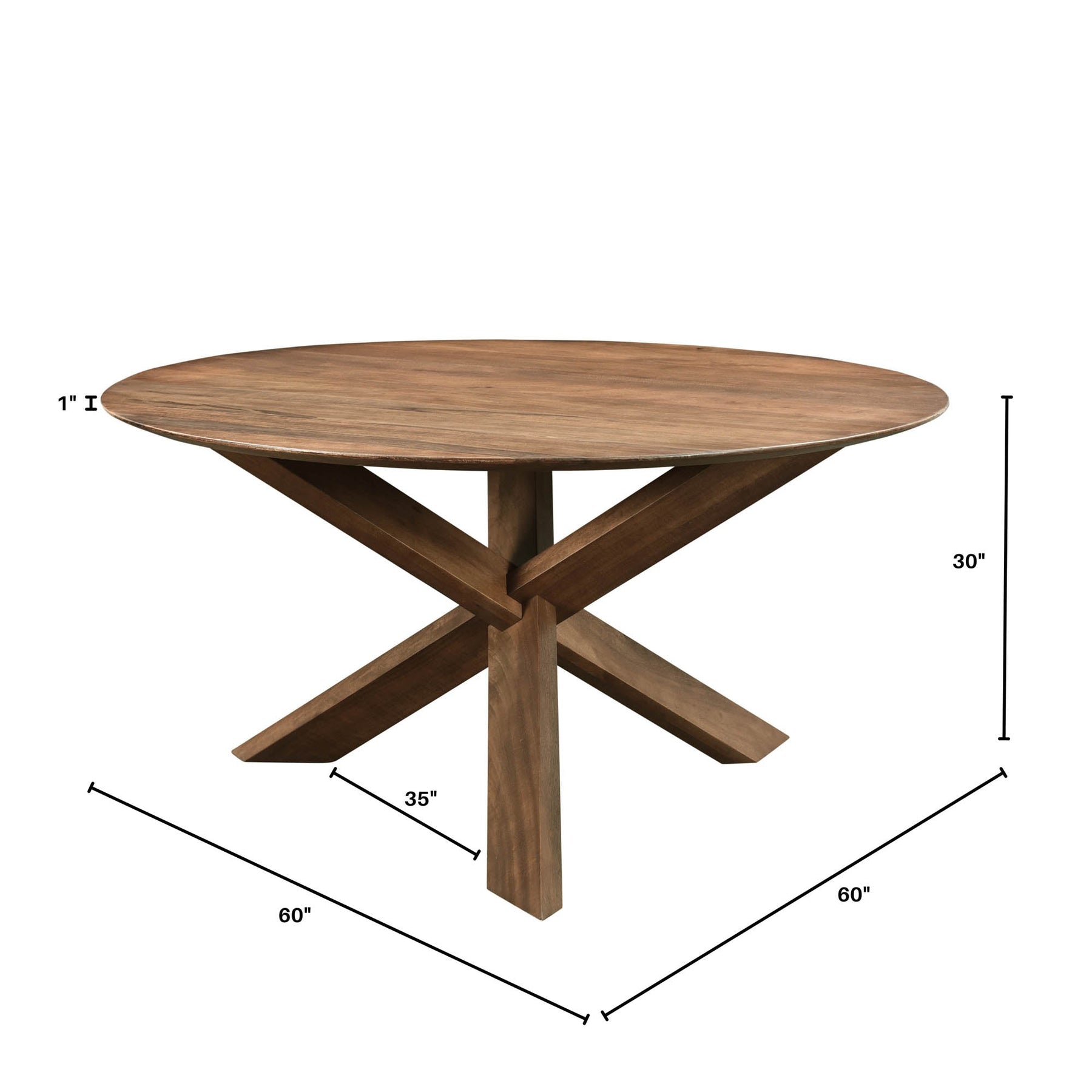 Round 3-Legged Dining Table - stylish chairs for any table | Image 3 | InSTYLE Home & Rugs