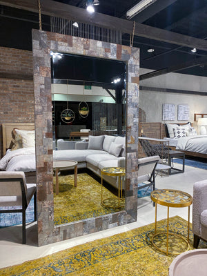 Arcadia Rectangle Mirror 84" - elegant mirror for adding style and light to any room | Image 6 | InSTYLE Home & Rugs