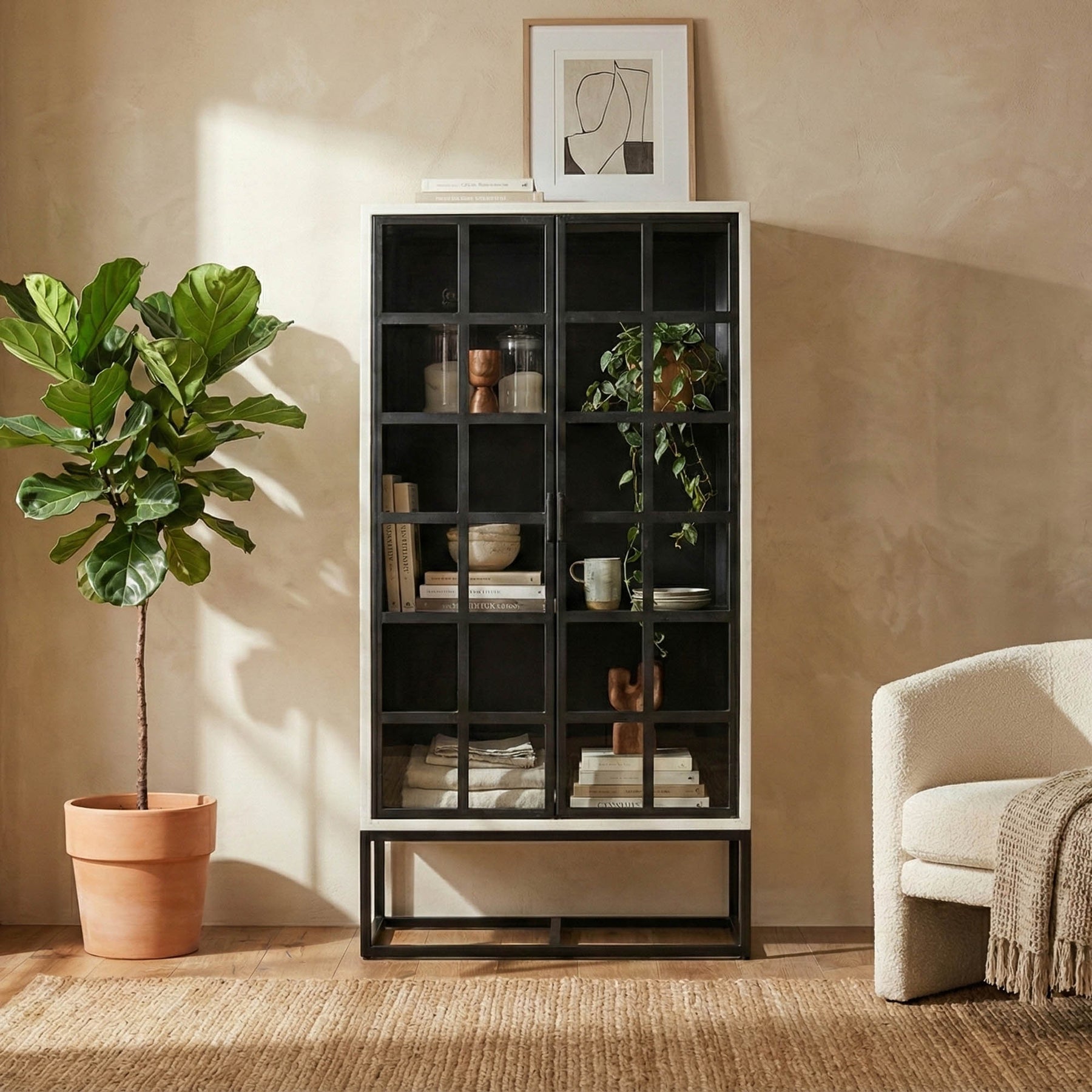 Caged Tall Cabinet - elegant cabinet for any room | Image 2 | InSTYLE Home & Rugs