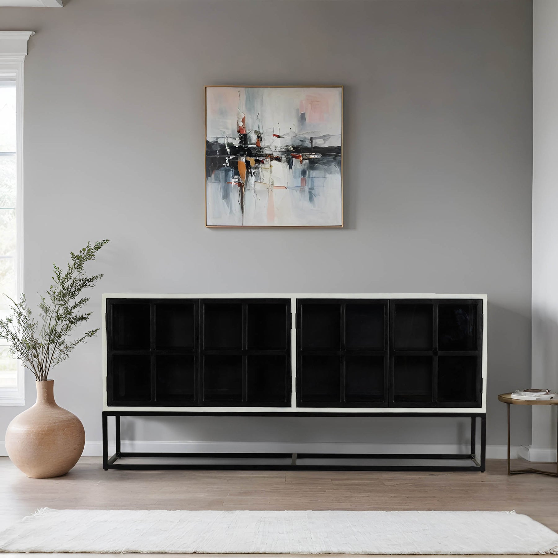 Caged Sideboard - sleek sideboard for storage | Image 2 | InSTYLE Home & Rugs