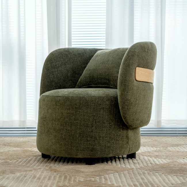 Arden Accent Chair - compact accent chair for adding personality to any room | Image 5 | InSTYLE Home & Rugs