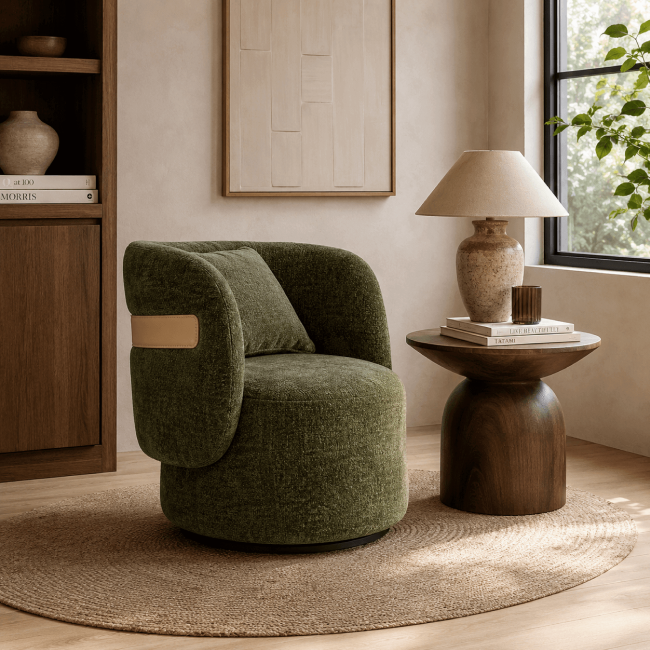 Arden Accent Chair - compact accent chair for adding personality to any room | Image 3 | InSTYLE Home & Rugs
