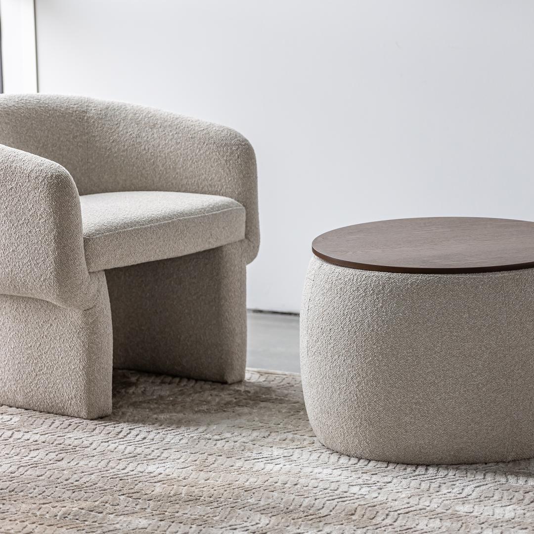 Fleur Chair — Curved Upholstered Lounge Chair - curved upholstered lounge chair with a flowing silhouette | Image 9 | InSTYLE Home & Rugs