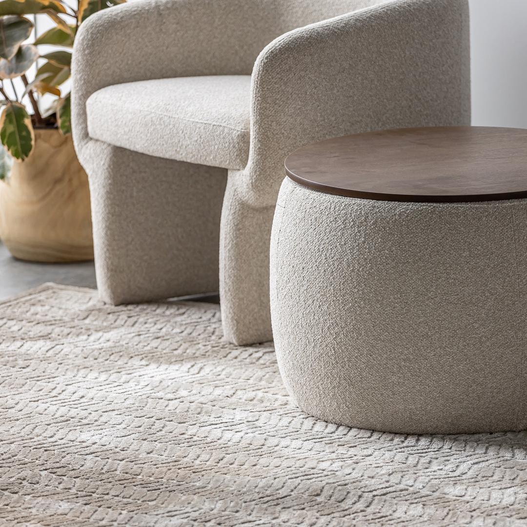 Fleur Chair — Curved Upholstered Lounge Chair - curved upholstered lounge chair with a flowing silhouette | Image 10 | InSTYLE Home & Rugs