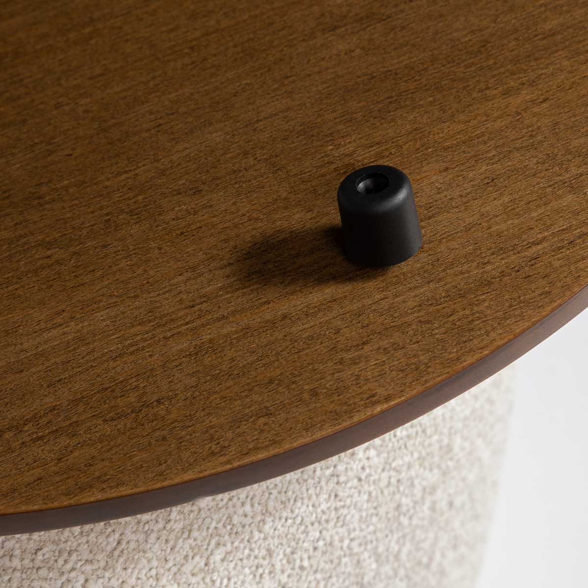 Ash Storage Ottoman — Performance Fabric with Walnut Oak Top - storage ottoman in performance fabric with a reversible oak top | Image 13 | InSTYLE Home & Rugs