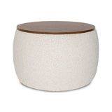 Ash Storage Ottoman — Performance Fabric with Walnut Oak Top - storage ottoman in performance fabric with a reversible oak top | Image 1 | InSTYLE Home & Rugs