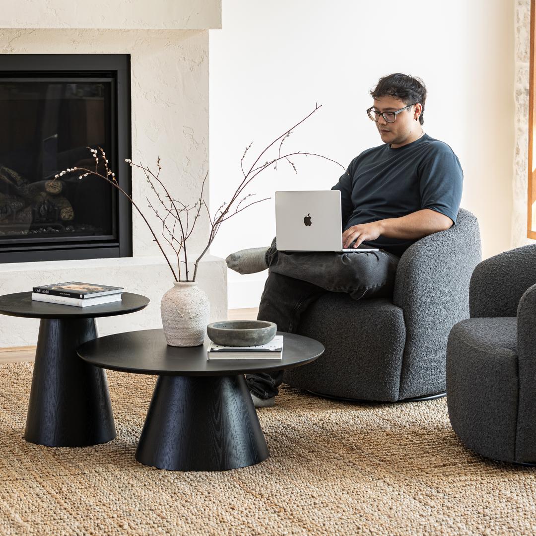 Aspen Swivel Chair - comfortable seating for dining and office spaces | Image 4 | InSTYLE Home & Rugs