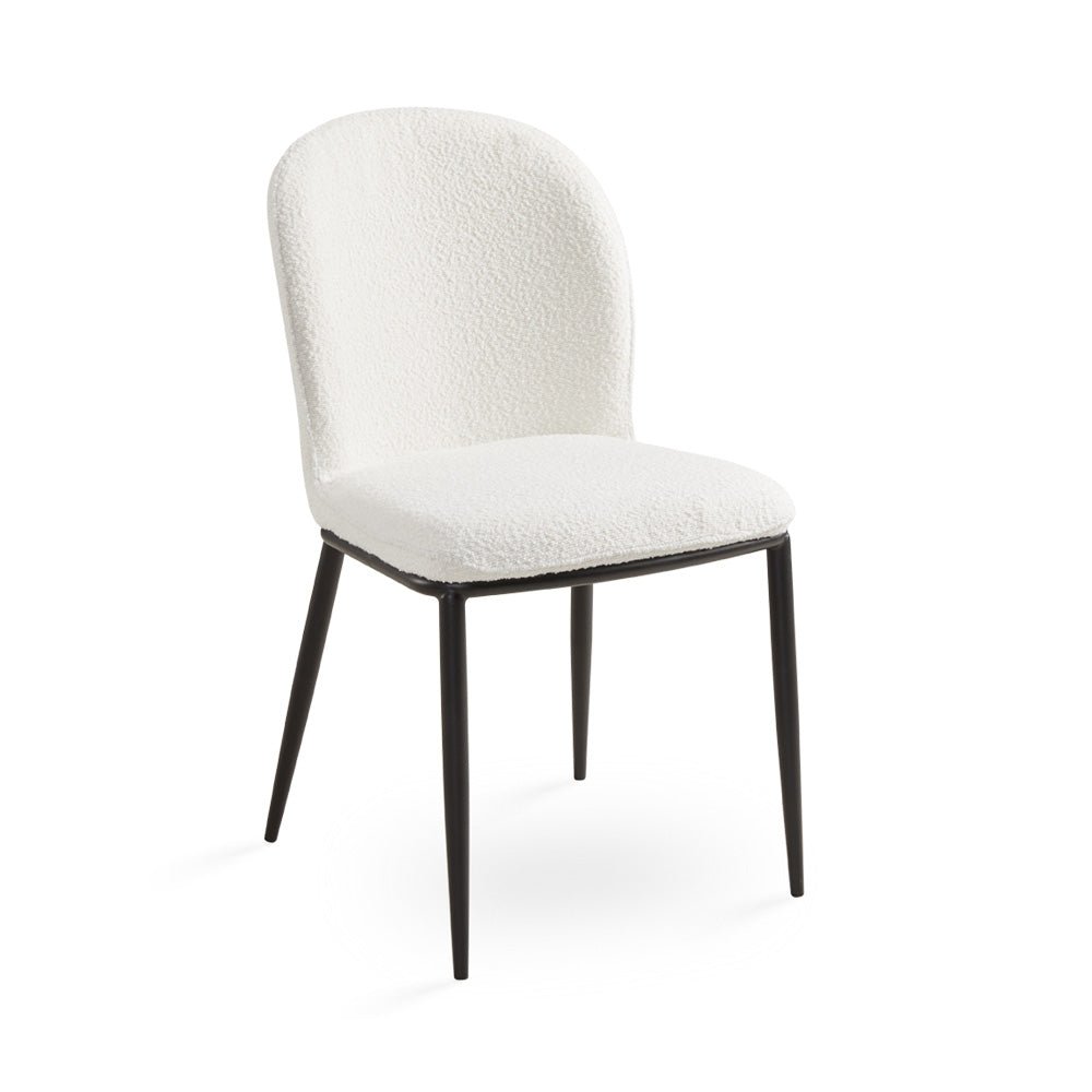 Angie Dining Chair White boucle | InSTYLE Home & Rugs