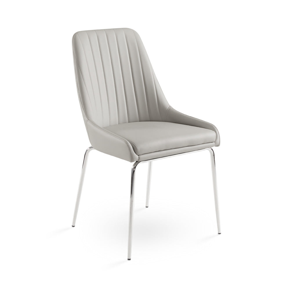 Moira Chair Light Grey - modern grey chair | Image 1 | InSTYLE Home & Rugs
