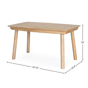 Bahama Extension Dining Table (55"/75") - stylish chairs for any table | Image 2 | InSTYLE Home & Rugs