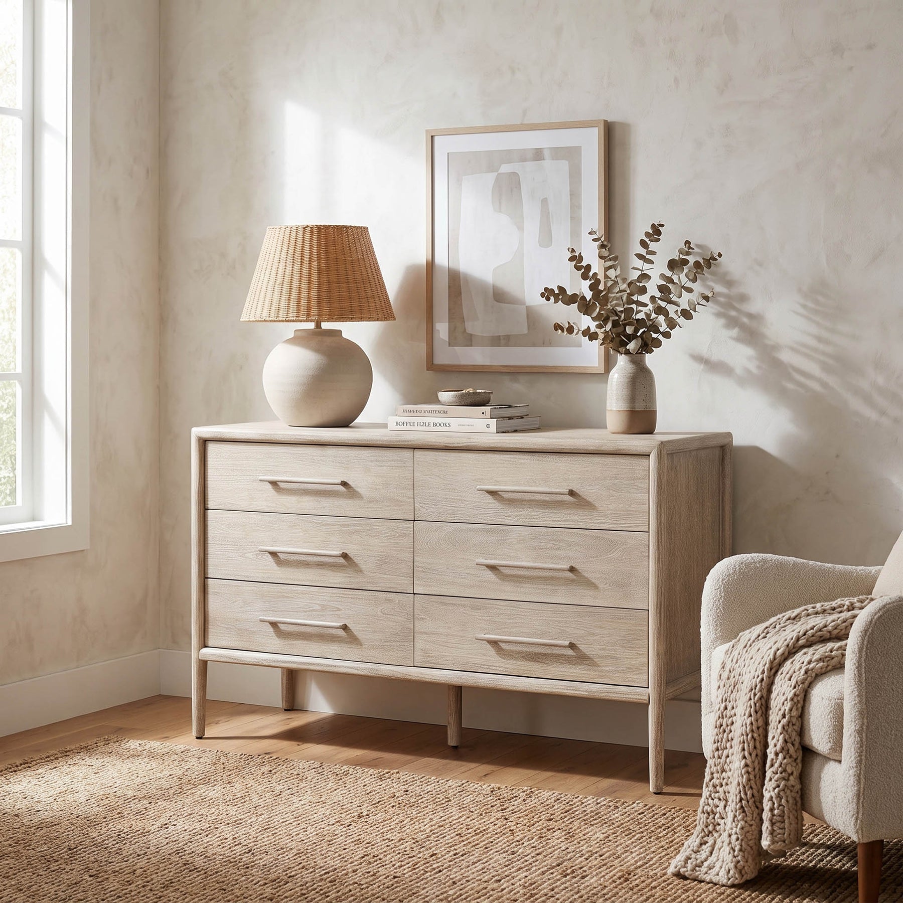 Branche 6 Drawer Dresser - stylish dresser with modern flair | Image 2 | InSTYLE Home & Rugs