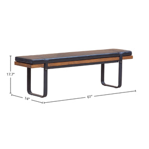 Brooklyn Upholstered Bench - perfect for entryways or patios | Image 3 | InSTYLE Home & Rugs