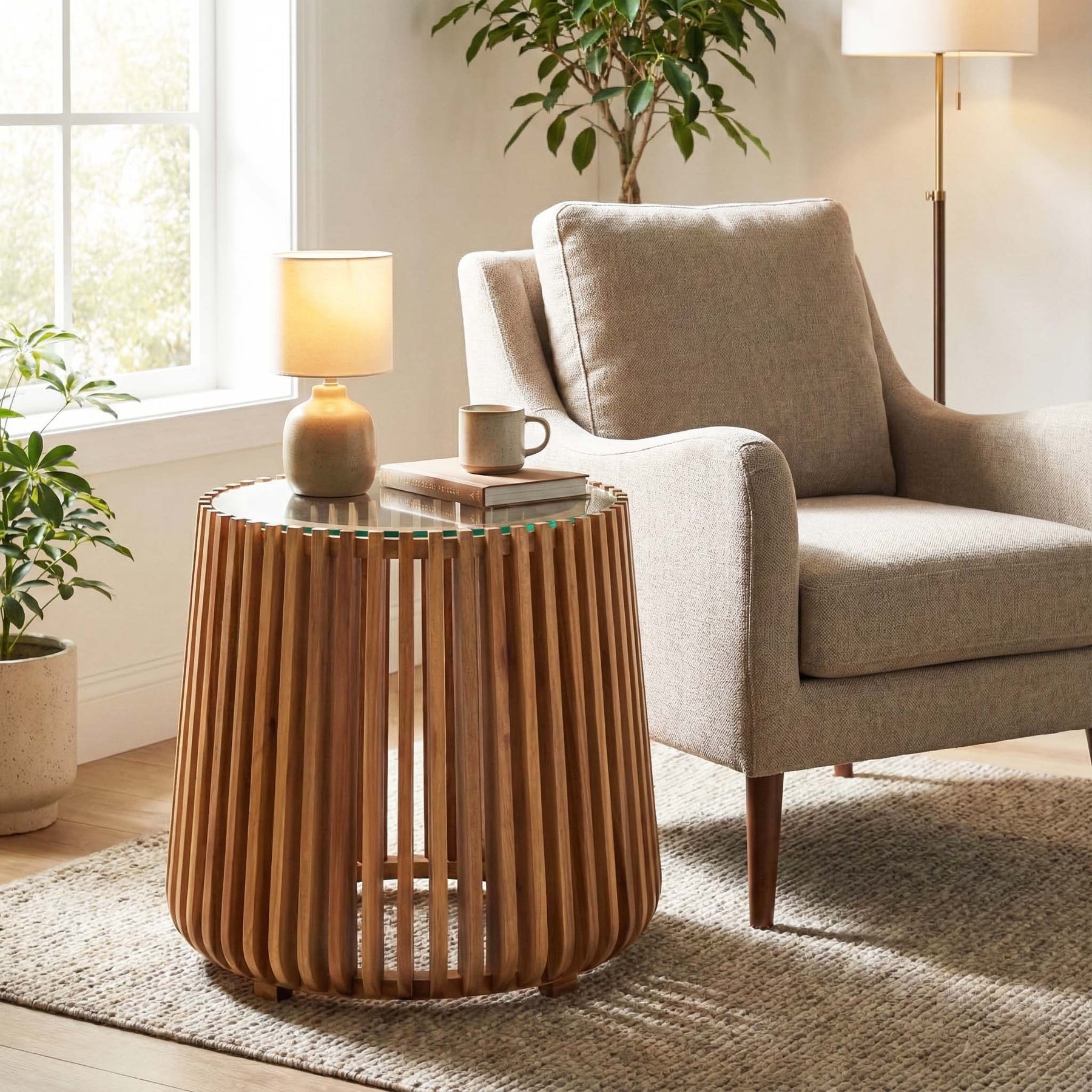 Bungalow Side Table - available in a variety of materials and styles | Image 2 | InSTYLE Home & Rugs