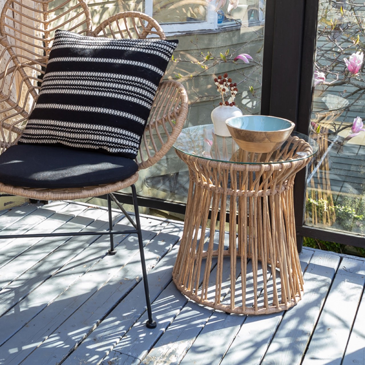 California Capri Accent Table - small accent table with storage for a clutter-free space | Image 5 | InSTYLE Home & Rugs