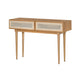 Cane Console Table - Natural