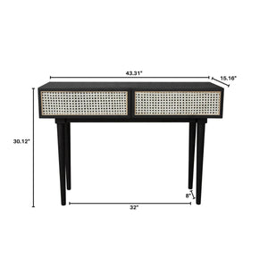 Cane Console Table - sleek design for modern homes | Image 4 | InSTYLE Home & Rugs