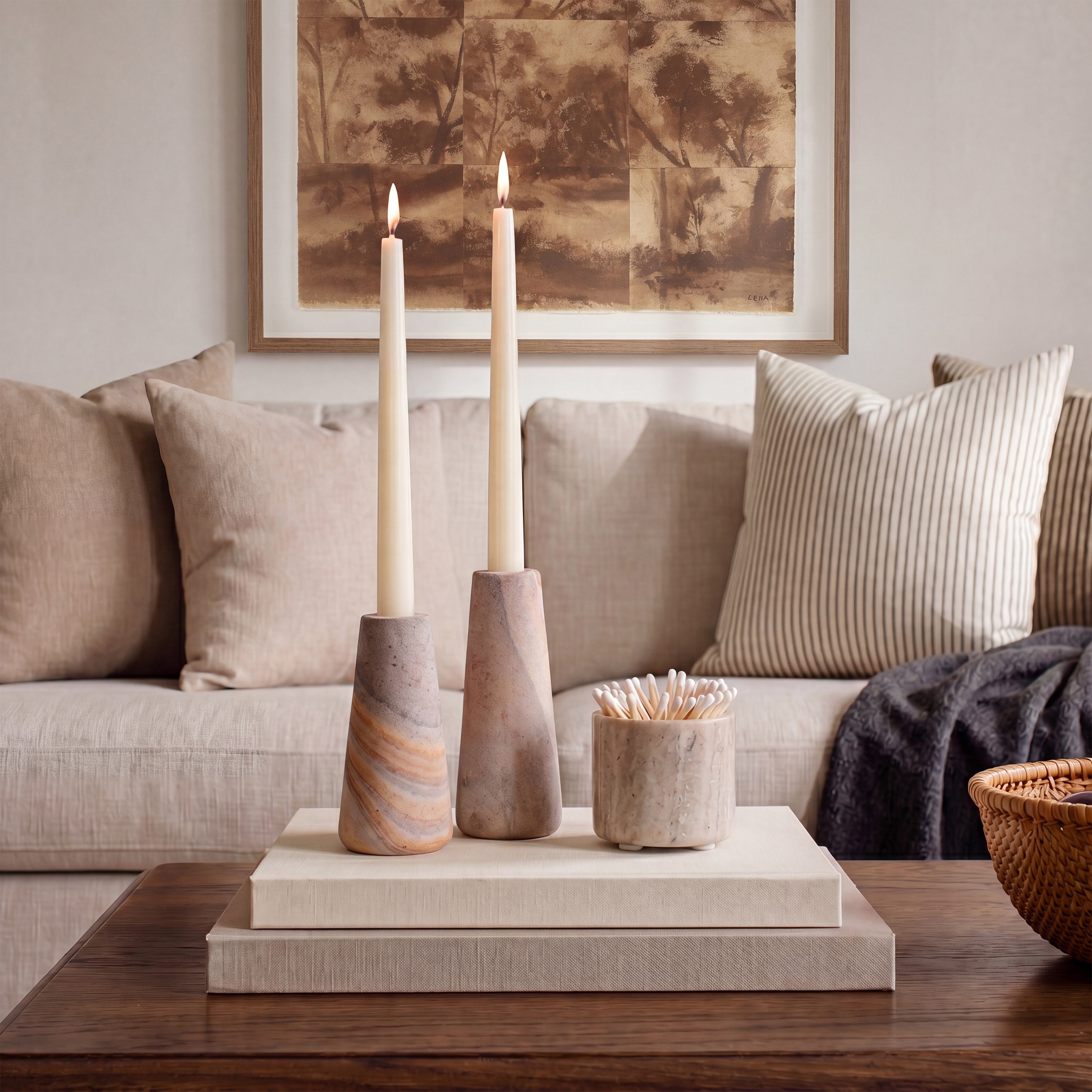 Delos - elegant candle holders to create a cozy ambiance | Image 5 | InSTYLE Home & Rugs
