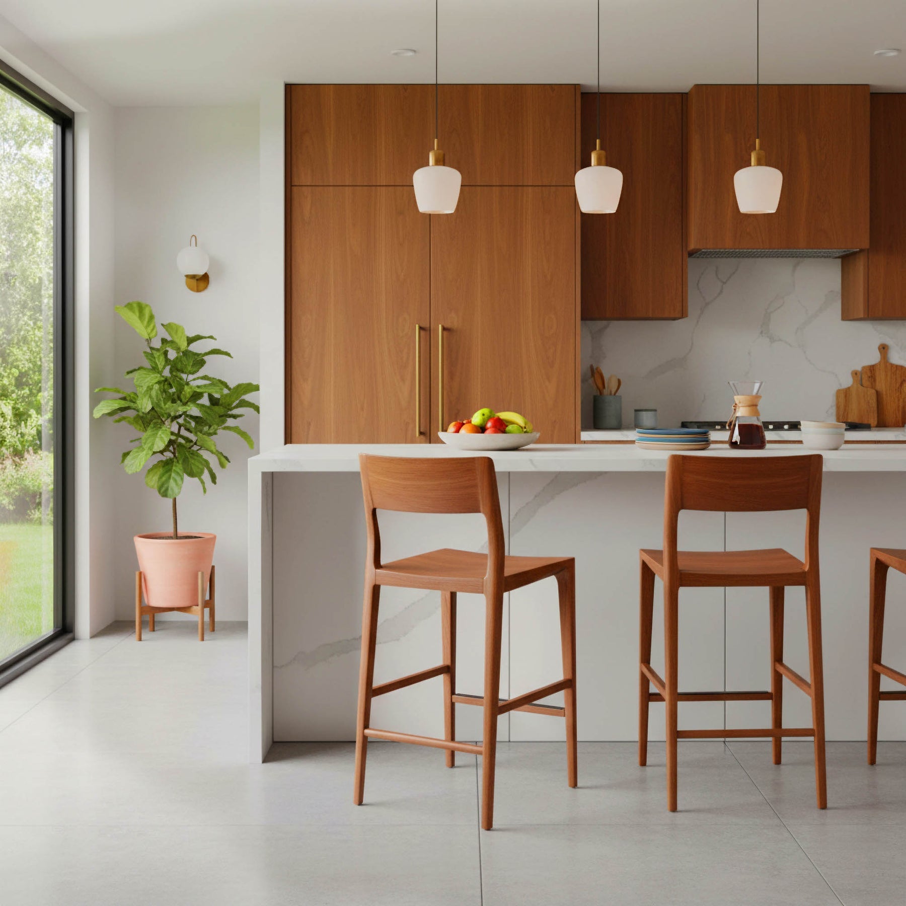 Catania Counter Stool - sleek stools for kitchen bars | Image 2 | InSTYLE Home & Rugs