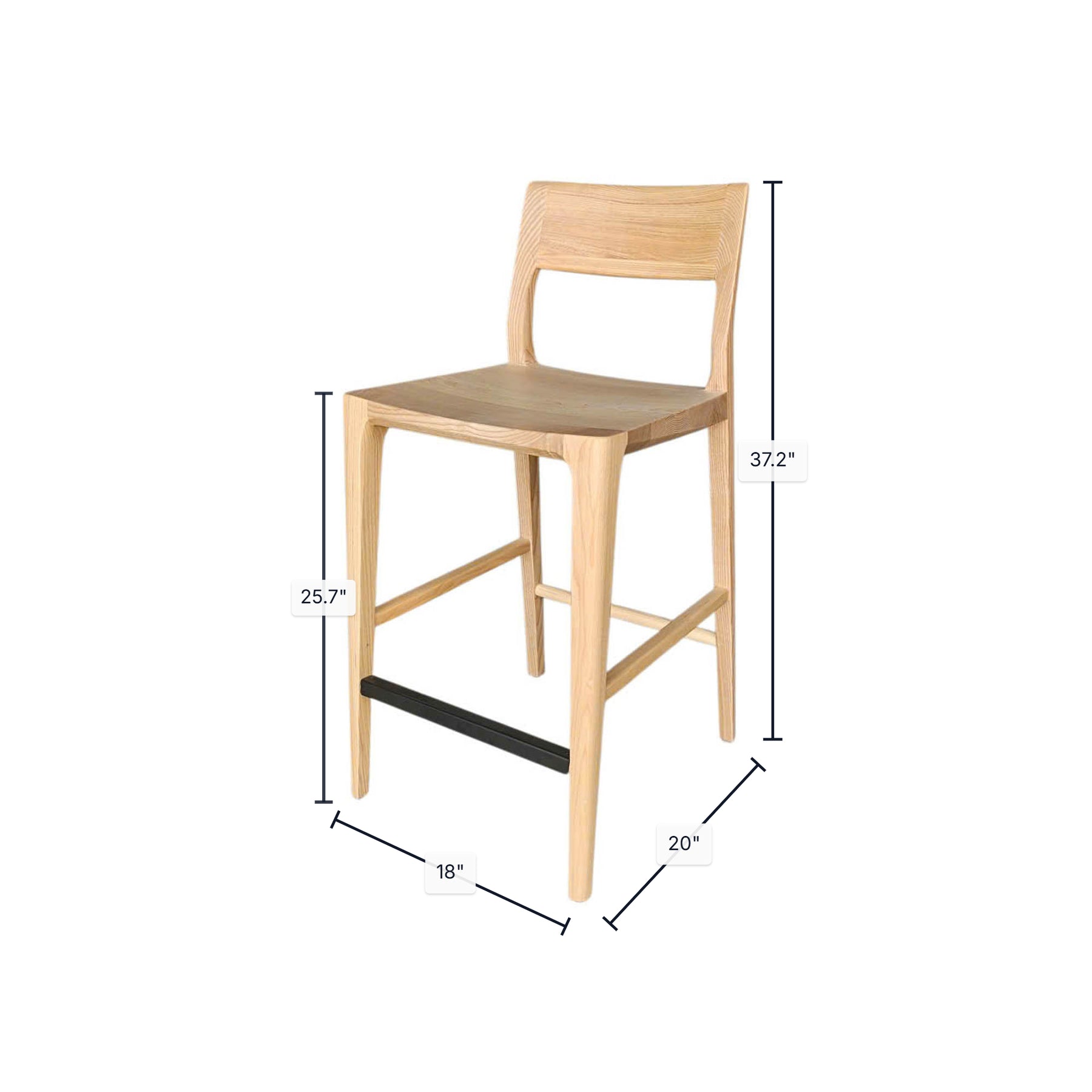 Catania Counter Stool - ergonomic design for comfort | Image 3 | InSTYLE Home & Rugs
