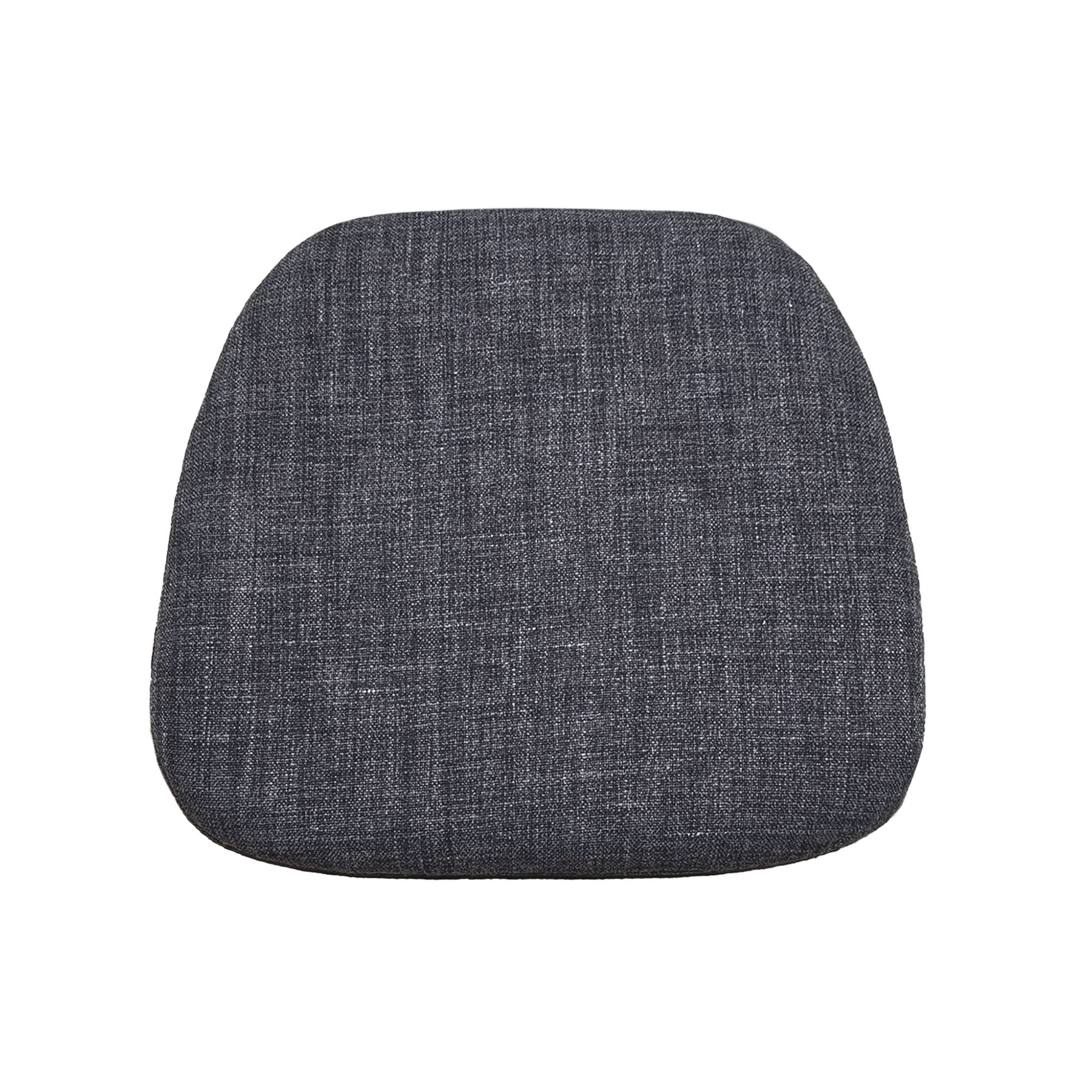 Metal Crossback Chair with Grey Fabric Seat Cushion - comfortable seating for dining and office spaces | Image 4 | InSTYLE Home & Rugs