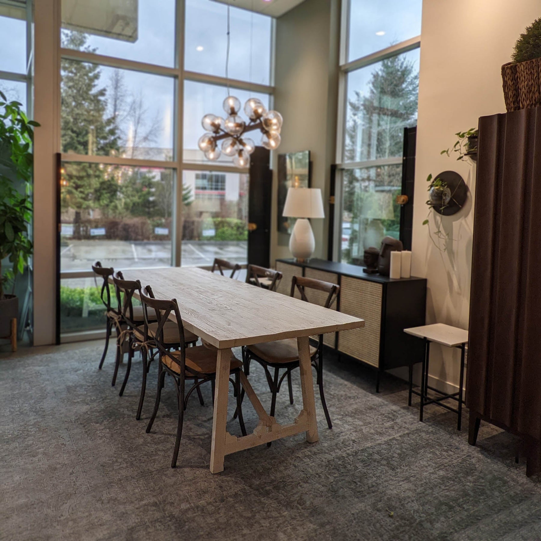 Metal Crossback Chair with Cognac Seat Cushion - durable construction for long-lasting use | Image 7 | InSTYLE Home & Rugs