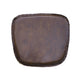 Metal Crossback Leather Cushion Seat - Vintage Brown