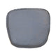 Metal Crossback Leather Cushion Seat - Grey