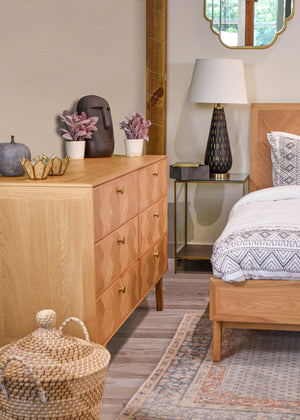 Colton 6 Drawer Dresser - stylish dresser with modern flair | Image 6 | InSTYLE Home & Rugs