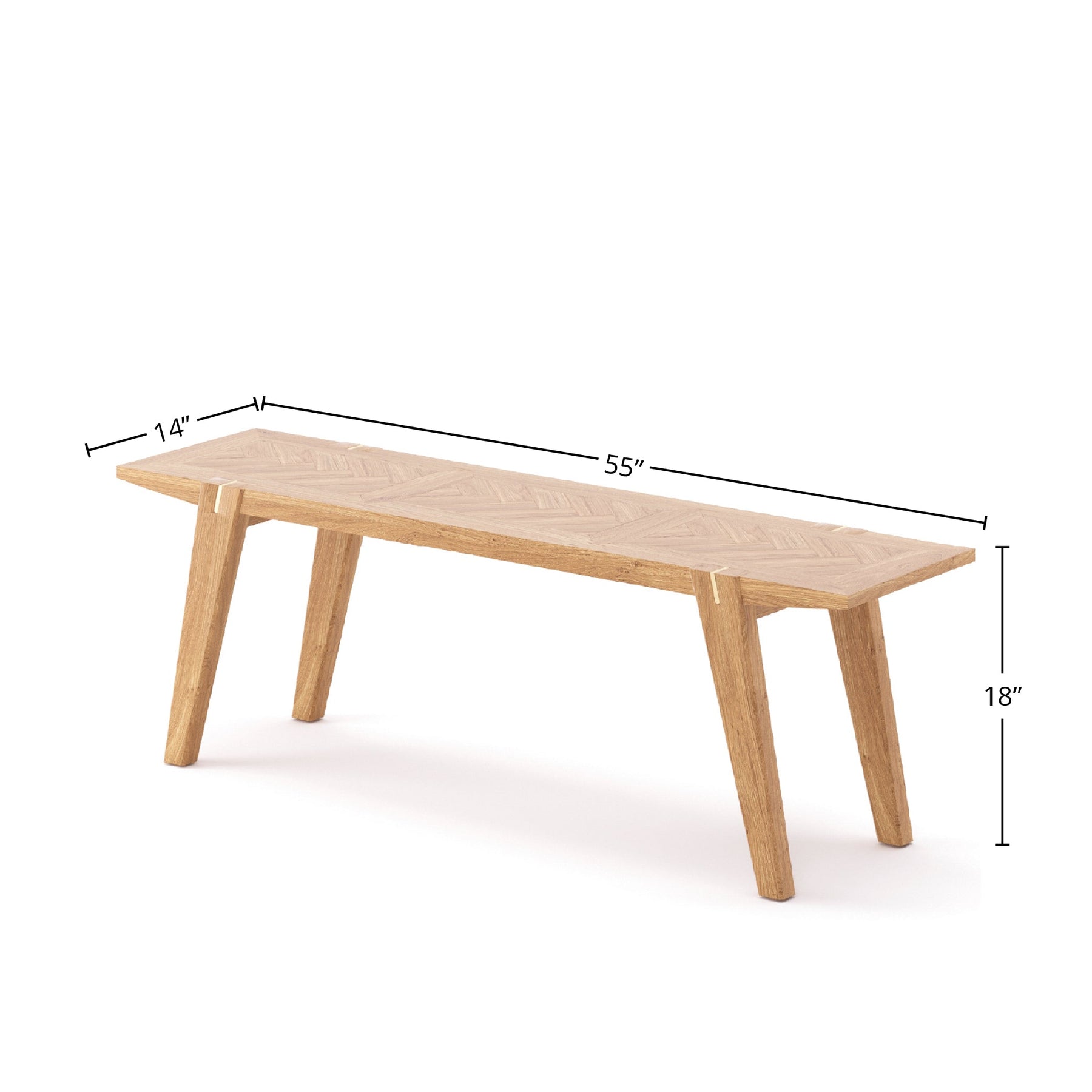 Colton Small Dining Bench w/ Brass - stylish chairs for any table | Image 4 | InSTYLE Home & Rugs