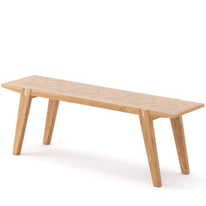 Colton Large Dining Bench w/ Brass - comfortable dining experience | Image 1 | InSTYLE Home & Rugs