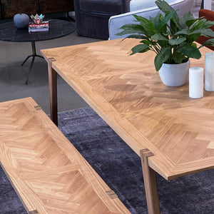Colton Large Dining Bench w/ Brass - comfortable dining experience | Image 2 | InSTYLE Home & Rugs