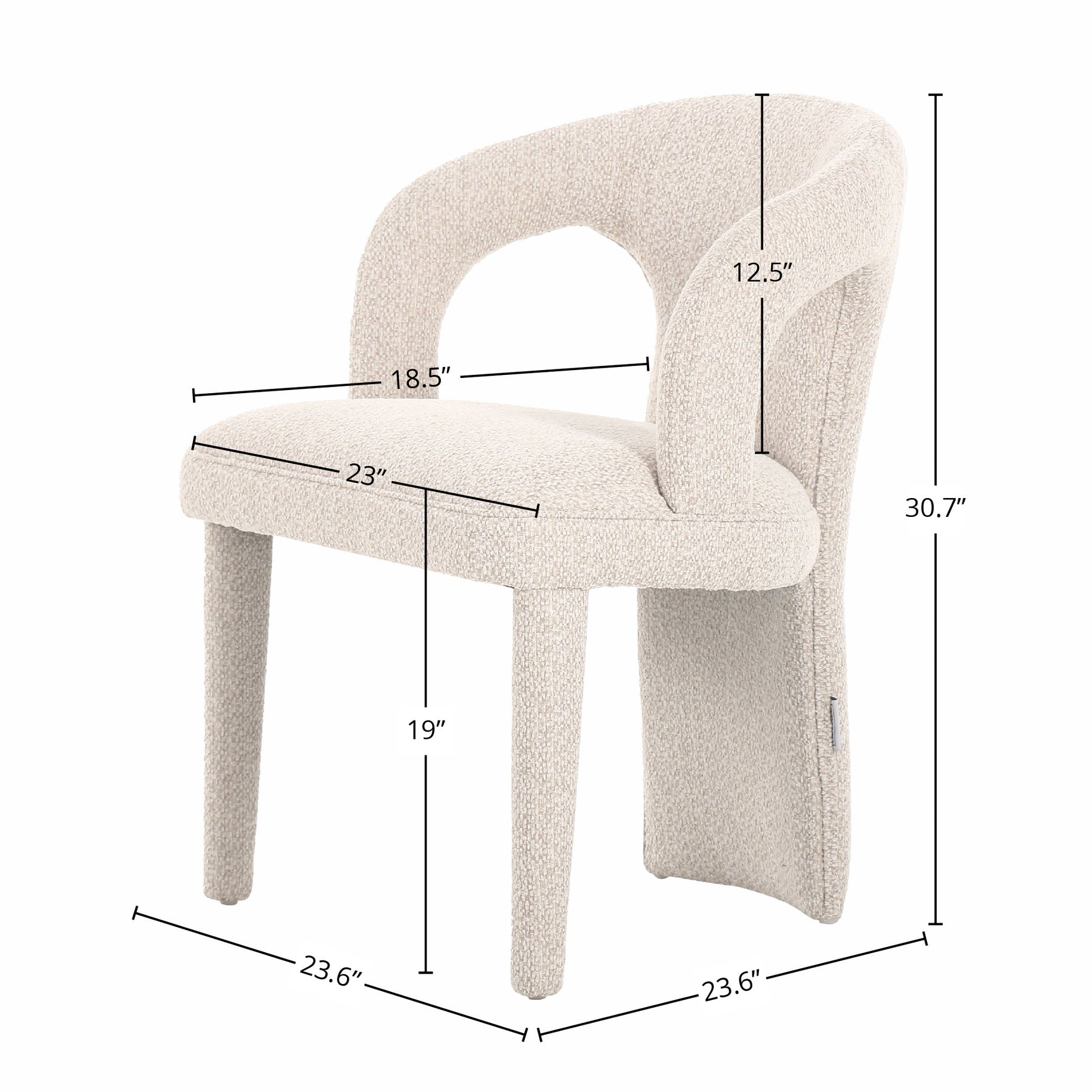 Naomi Dining Chair - elegant seating for dining areas | Image 2 | InSTYLE Home & Rugs