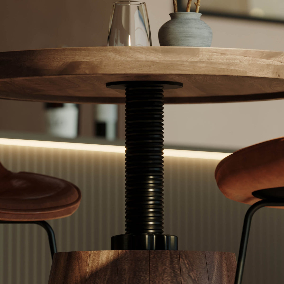 Bronx Crank Bistro Table - perfect for hallway decor | Image 17 | InSTYLE Home & Rugs
