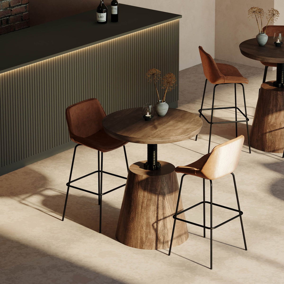 Bronx Crank Bistro Table - perfect for hallway decor | Image 13 | InSTYLE Home & Rugs