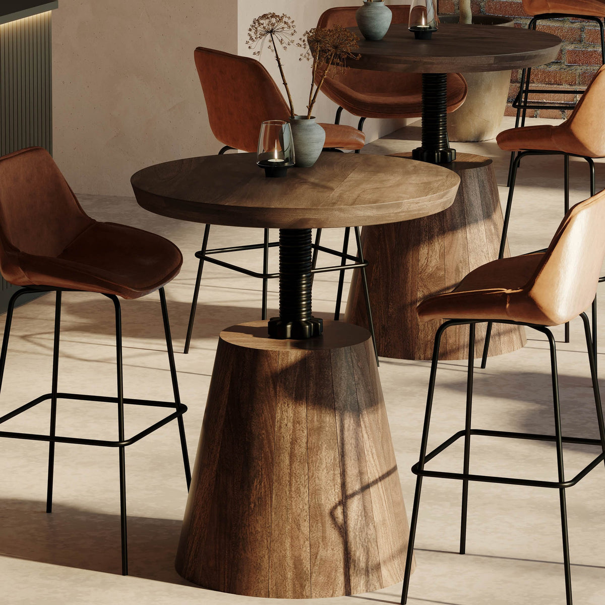 Bronx Crank Bistro Table - perfect for hallway decor | Image 15 | InSTYLE Home & Rugs