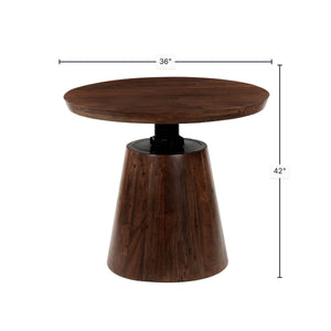 Bronx Crank Bistro Table - perfect for hallway decor | Image 3 | InSTYLE Home & Rugs