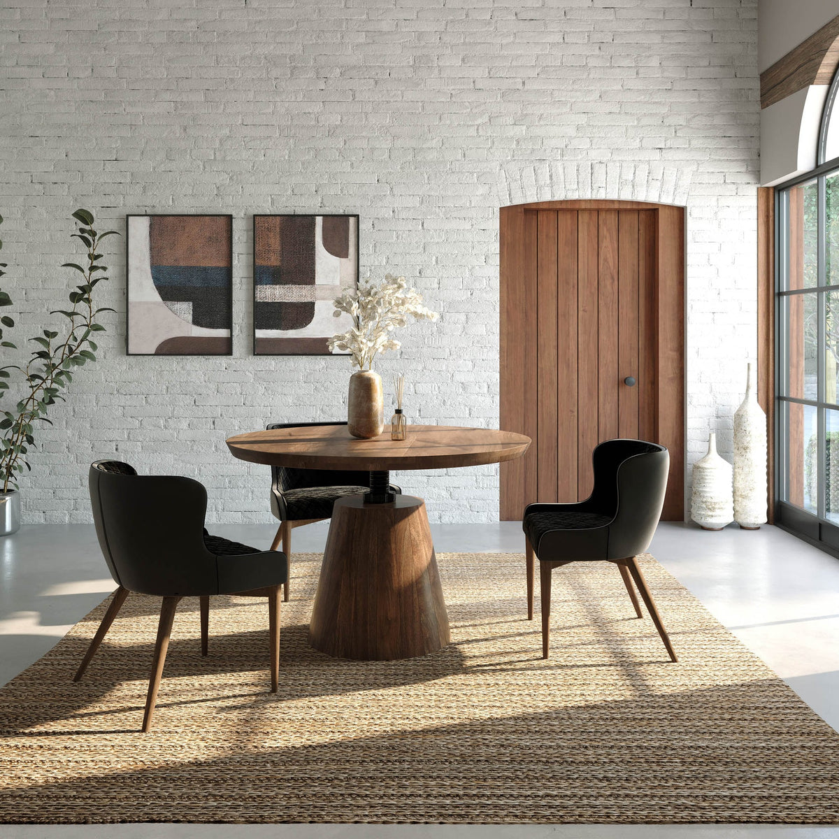 Bronx Crank Dining Table - comfortable dining experience | Image 8 | InSTYLE Home & Rugs